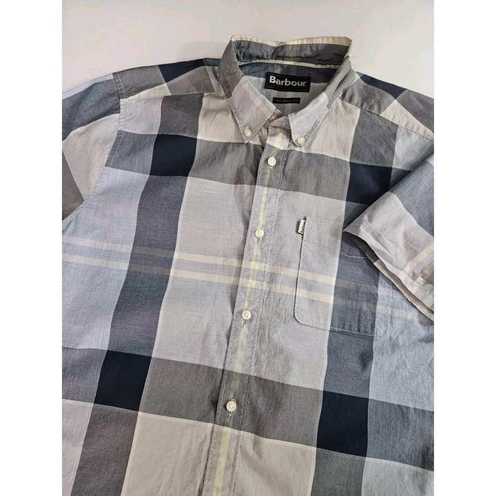 Barbour Men's Short Sleeve Button‎ Up Shirt Small